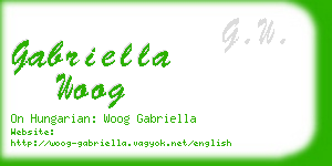 gabriella woog business card